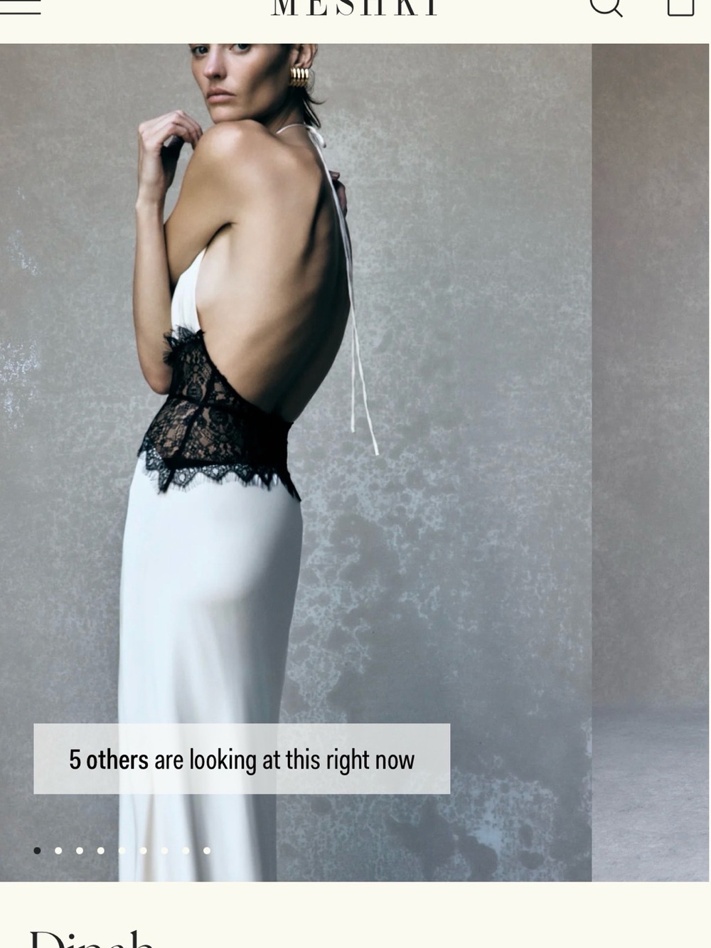 Dinah
Lace And Satin Maxi Dress - Black/Ivory - Picture 4 of 8